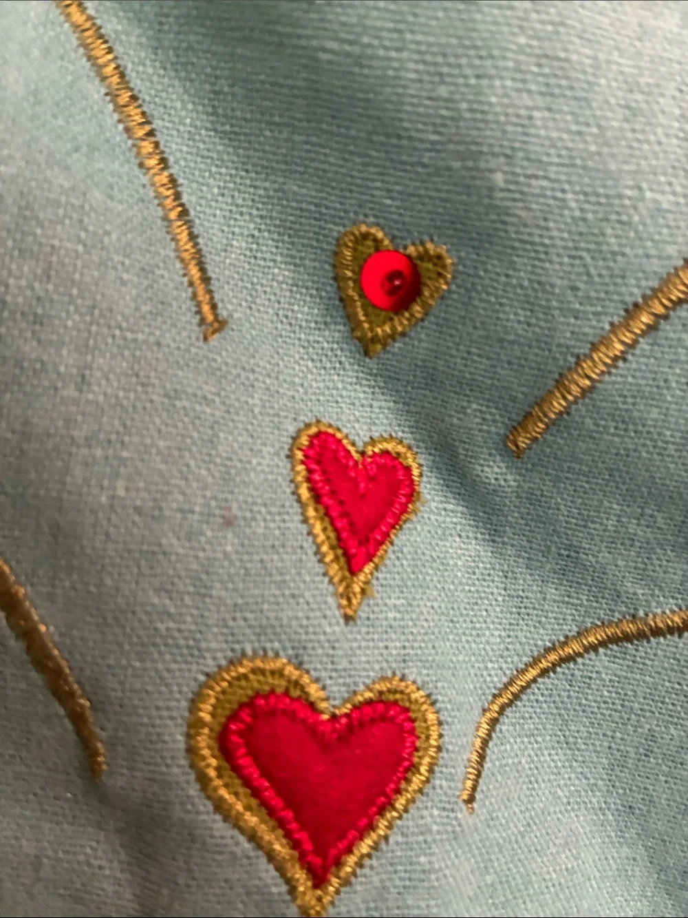 Beaded-Embroidered Sticking